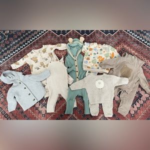 Spring Gender Neutral 3-6m Baby Clothing Lot